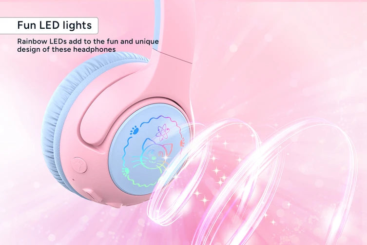 Kids Volume Cat Ear Wireless Headphones